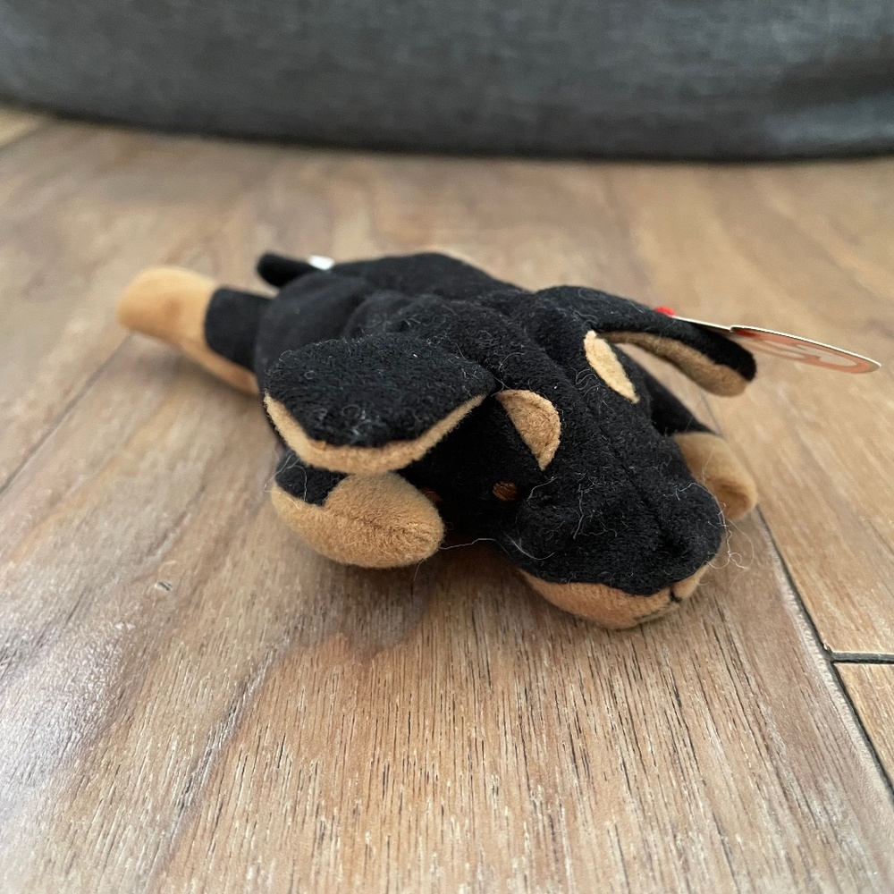 Brand New Ty Teenie Beanie Baby "Doby" Doberman Pincher Dog